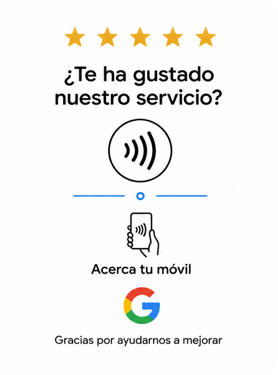Acabado blanco de la tarjeta Nexxvo.